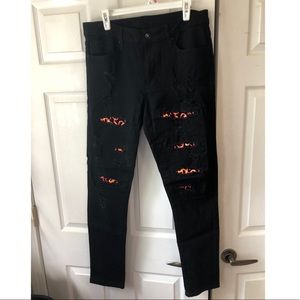 Men’s Rue21 black fire pants